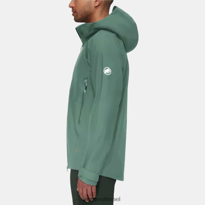 Mammut גברים מכתש iv hs מעיל ברדס TV022013 הַלבָּשָׁה ירקן כהה