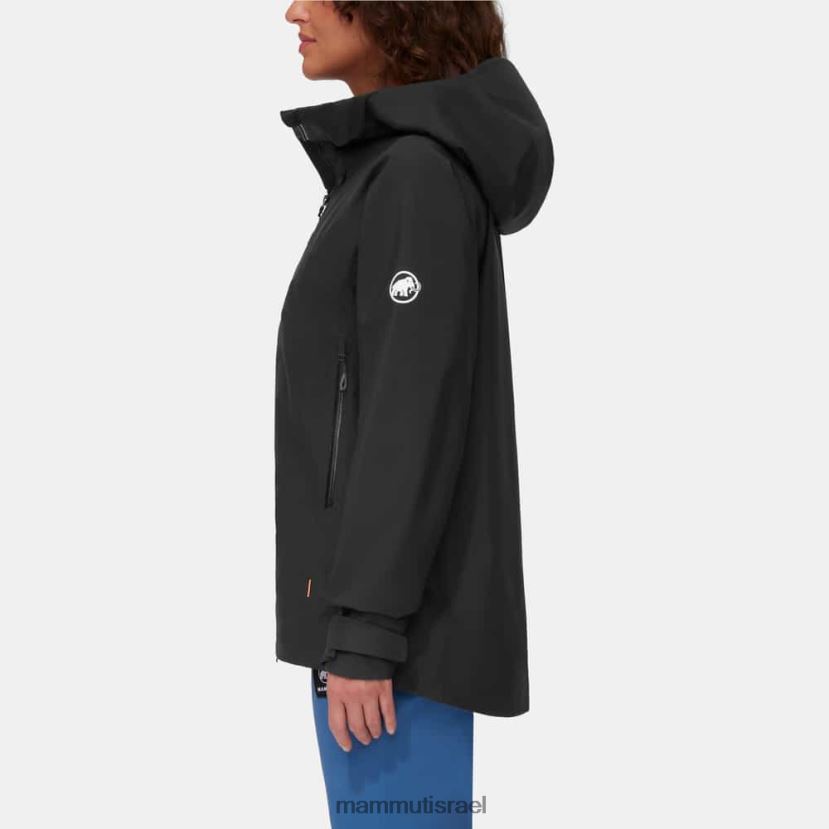 Mammut נשים מכתש iv hs מעיל ברדס TV022029 הַלבָּשָׁה שָׁחוֹר