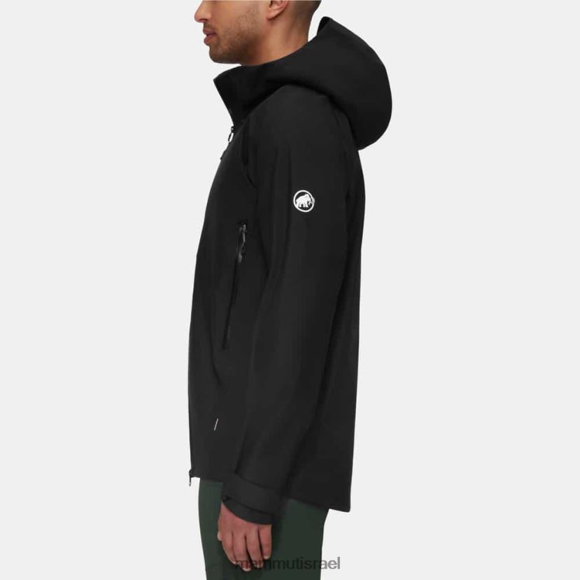 Mammut גברים מכתש iv hs מעיל ברדס TV0220662 הַלבָּשָׁה שָׁחוֹר