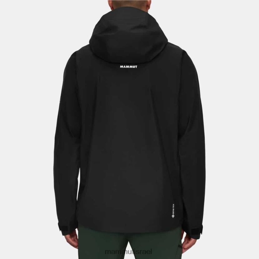 Mammut גברים מכתש iv hs מעיל ברדס TV0220662 הַלבָּשָׁה שָׁחוֹר