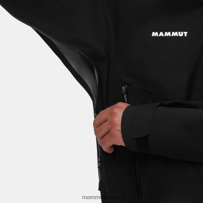 Mammut גברים מכתש iv hs מעיל ברדס TV0220662 הַלבָּשָׁה שָׁחוֹר