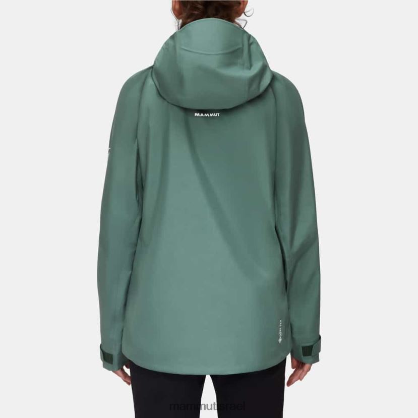 Mammut נשים מכתש iv hs מעיל ברדס TV0220686 הַלבָּשָׁה ירקן כהה