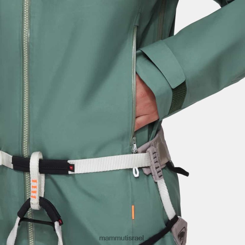 Mammut נשים מכתש iv hs מעיל ברדס TV0220686 הַלבָּשָׁה ירקן כהה