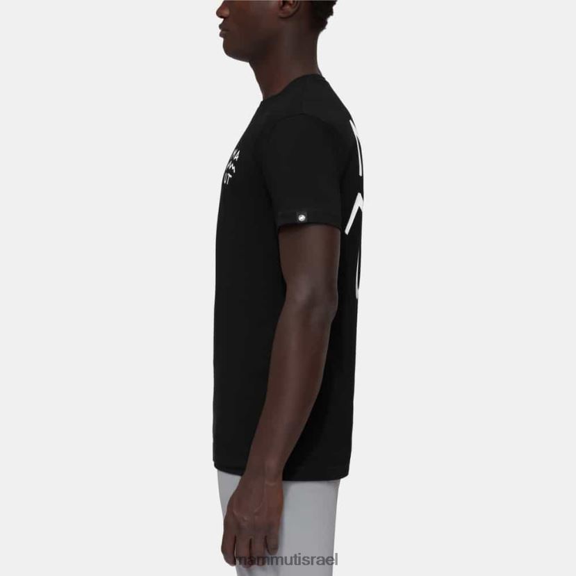 Mammut גברים כיתוב חולצת masone TV0220110 הַלבָּשָׁה שָׁחוֹר