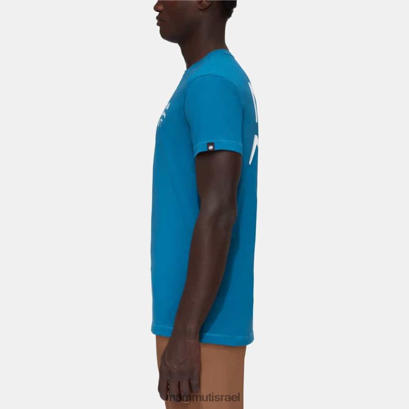 Mammut גברים כיתוב חולצת masone TV0220808 הַלבָּשָׁה קרח עמוק