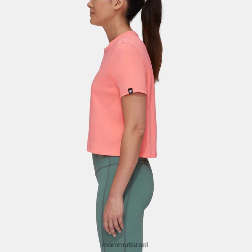 Mammut נשים כיתוב חתוך לחולצה של massone TV02201092 הַלבָּשָׁה סלמון