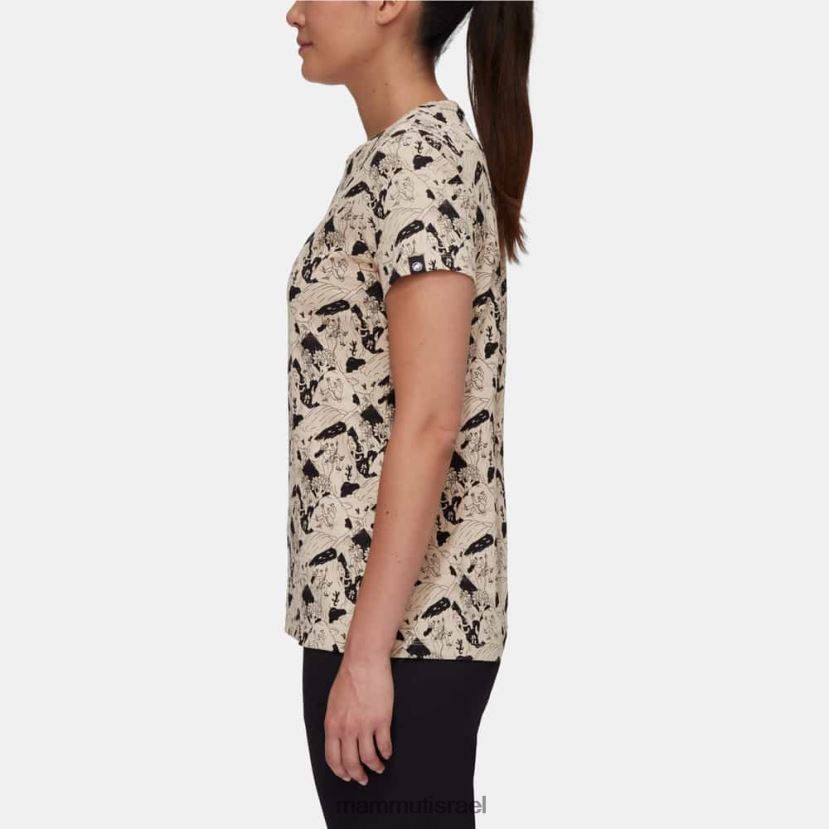 Mammut נשים סצנת טיפוס לחולצת טריקו של massone TV02201107 הַלבָּשָׁה סוואנה-שחור