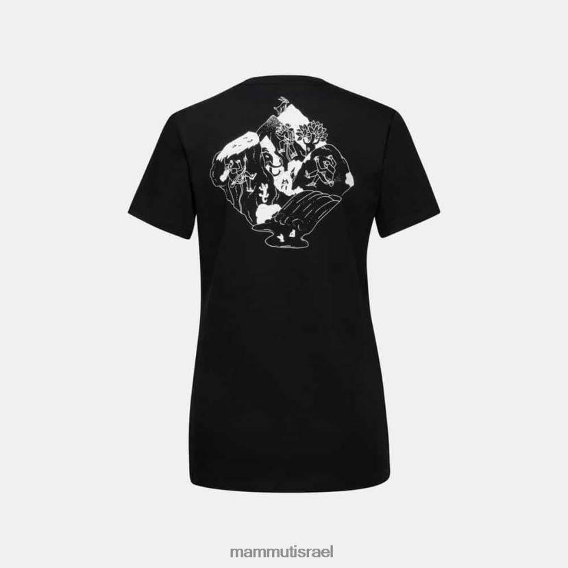 Mammut נשים חולצת טריקו של massone TV0220249 הַלבָּשָׁה שָׁחוֹר