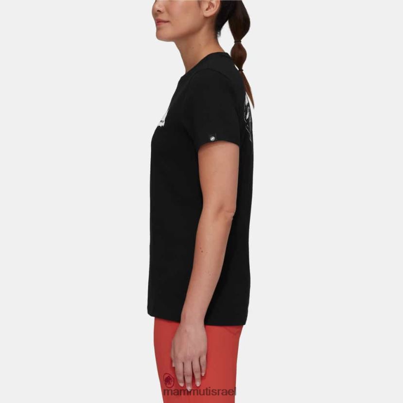 Mammut נשים חולצת טריקו של massone TV0220249 הַלבָּשָׁה שָׁחוֹר