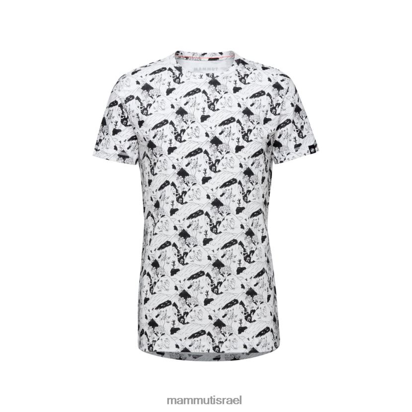 Mammut גברים סצנת טיפוס לחולצת טריקו של massone TV0220258 הַלבָּשָׁה לבן שחור