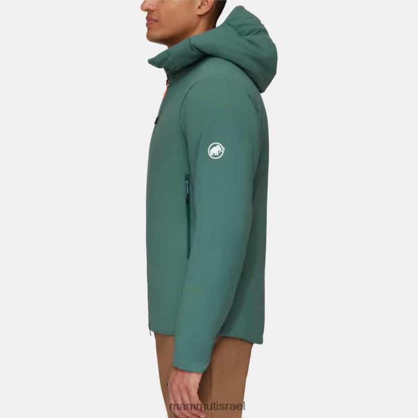 Mammut גברים rime במעיל קפוצ'ון גמיש TV022073 הַלבָּשָׁה ירקן כהה