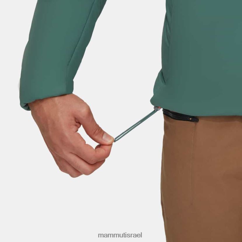 Mammut גברים rime במעיל קפוצ'ון גמיש TV022073 הַלבָּשָׁה ירקן כהה