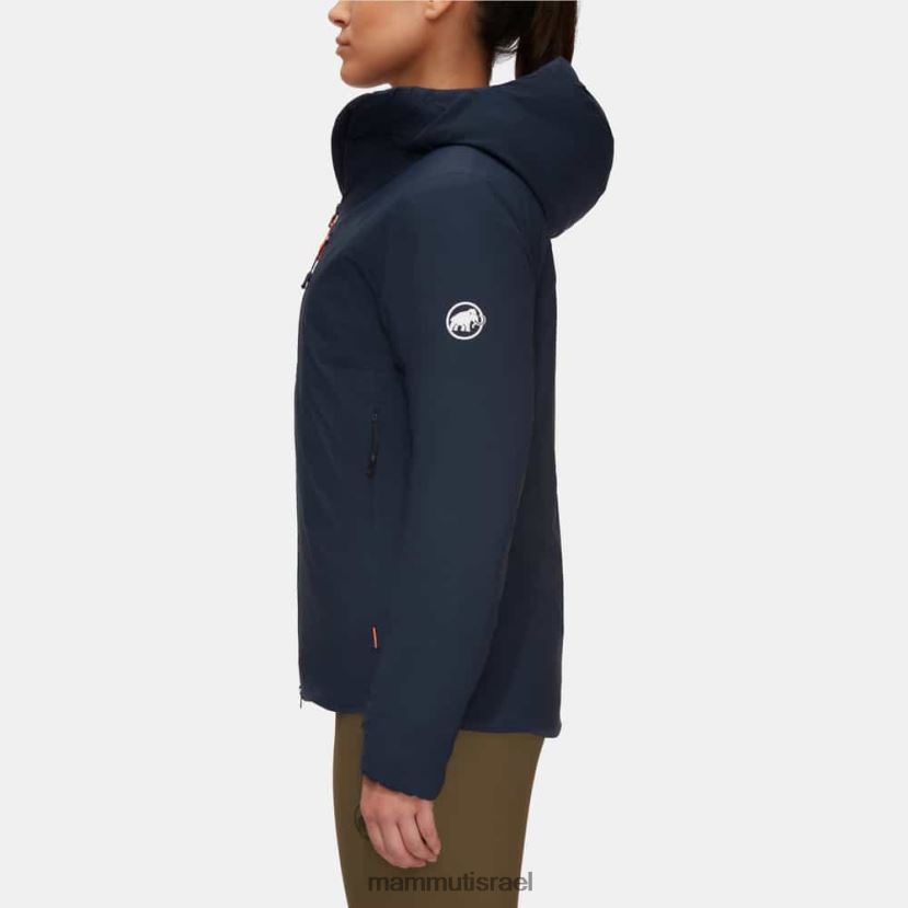 Mammut נשים rime במעיל קפוצ'ון גמיש TV0220753 הַלבָּשָׁה ימי-שחור