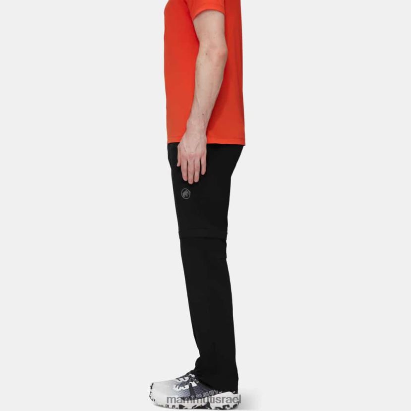 Mammut גברים מכנסי רוכסן של runbold TV0220265 הַלבָּשָׁה שָׁחוֹר