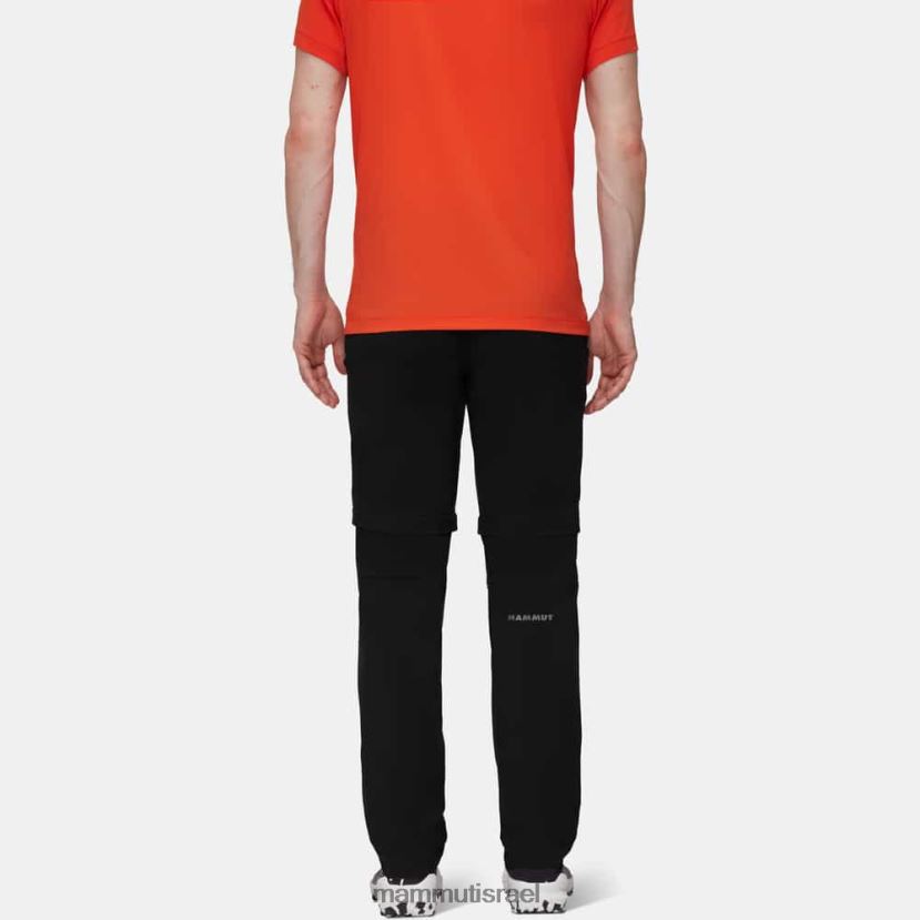 Mammut גברים מכנסי רוכסן של runbold TV0220265 הַלבָּשָׁה שָׁחוֹר