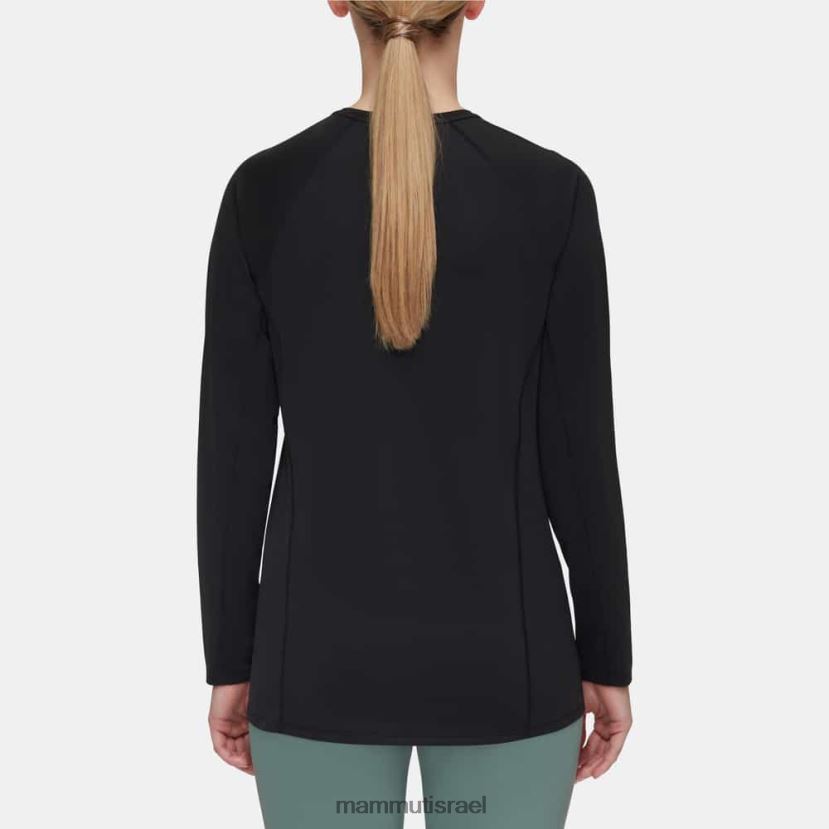 Mammut נשים לוגו selun fl עם שרוולים ארוכים TV0220142 הַלבָּשָׁה שָׁחוֹר