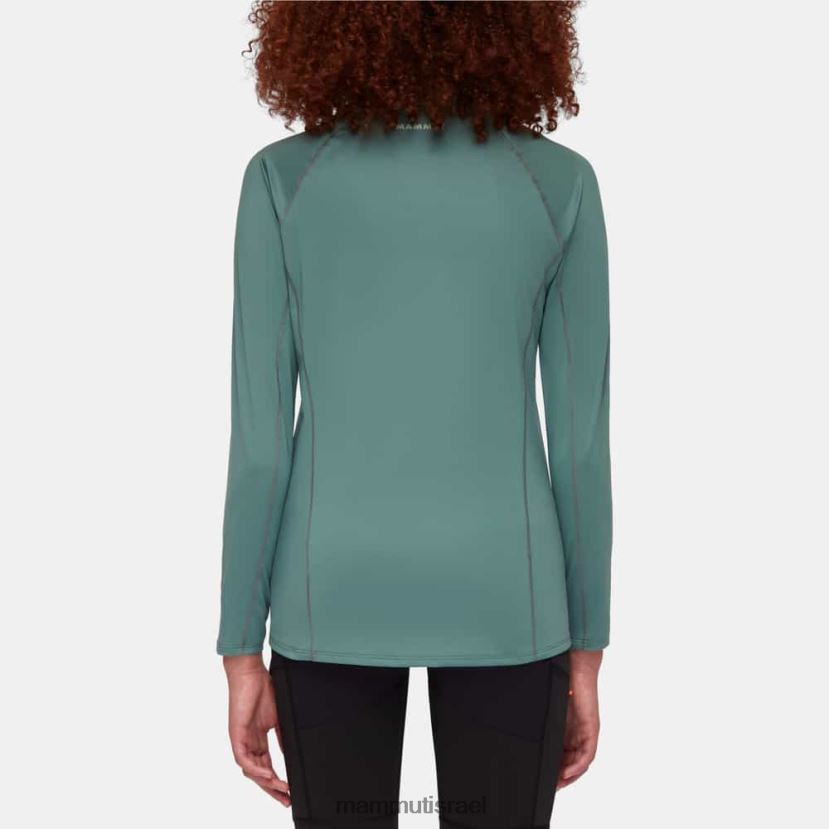 Mammut נשים לוגו selun fl עם שרוולים ארוכים TV0220869 הַלבָּשָׁה ירקן כהה