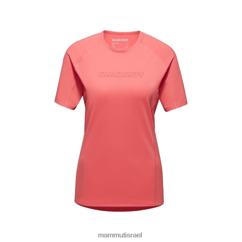Mammut נשים לוגו של חולצת טריקו של selun fl TV0220884 הַלבָּשָׁה סלמון