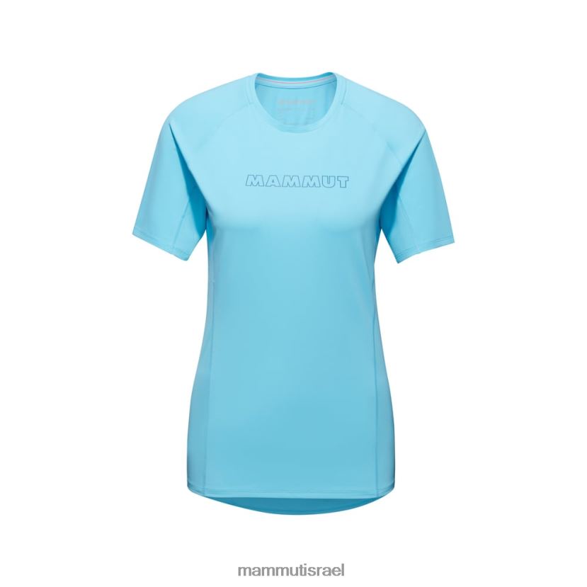 Mammut נשים לוגו של חולצת טריקו של selun fl TV0220887 הַלבָּשָׁה כחול קר