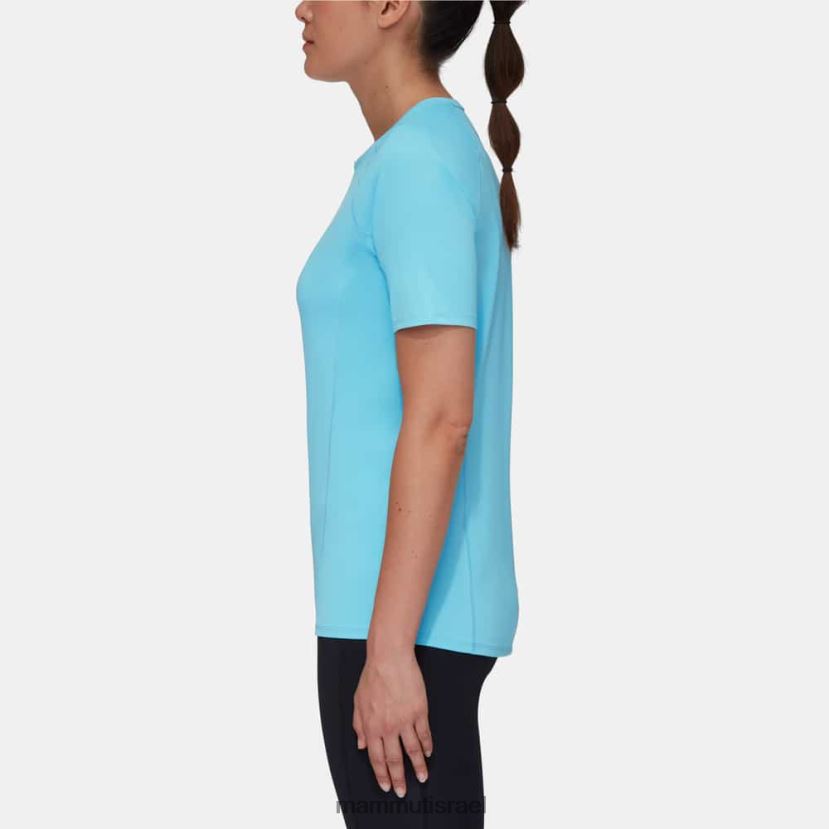 Mammut נשים לוגו של חולצת טריקו של selun fl TV0220887 הַלבָּשָׁה כחול קר