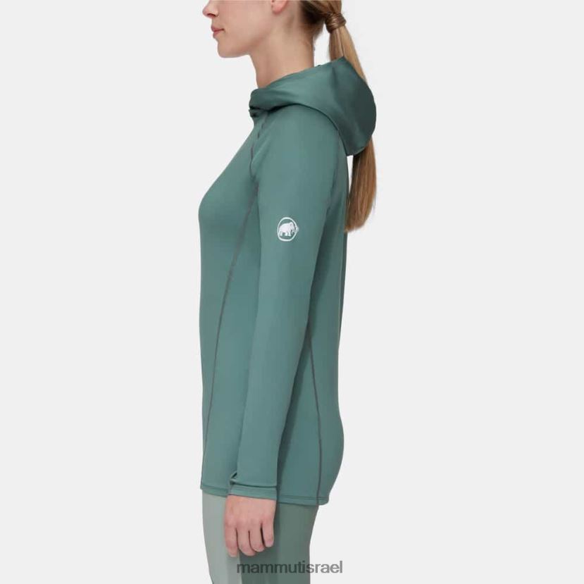 Mammut נשים selun fl sun hoody TV0220643 הַלבָּשָׁה ירקן כהה