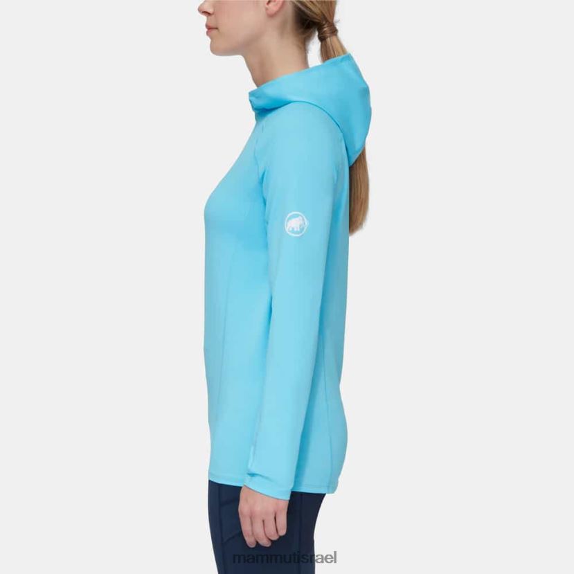 Mammut נשים selun fl sun hoody TV0220644 הַלבָּשָׁה כחול קר
