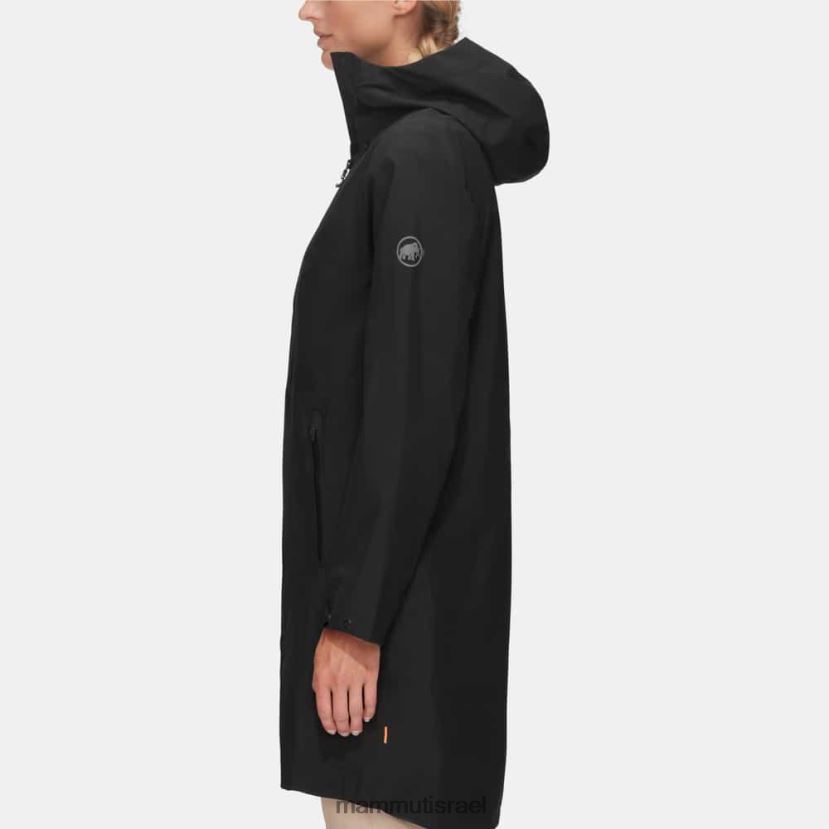 Mammut נשים פרקה עם קפוצ'ון של seon pac hs TV022064 הַלבָּשָׁה שָׁחוֹר