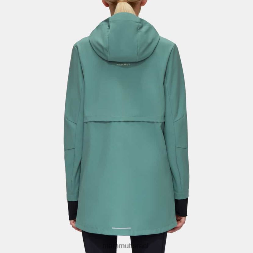 Mammut נשים מעיל קפוצ'ון של seon so TV0220773 הַלבָּשָׁה ירקן כהה