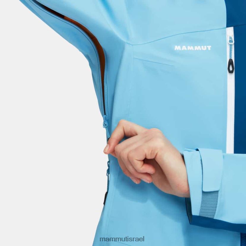 Mammut נשים ז'קט קפוצ'ון של taiss TV0220725 הַלבָּשָׁה קרח כחול-עמוק קריר
