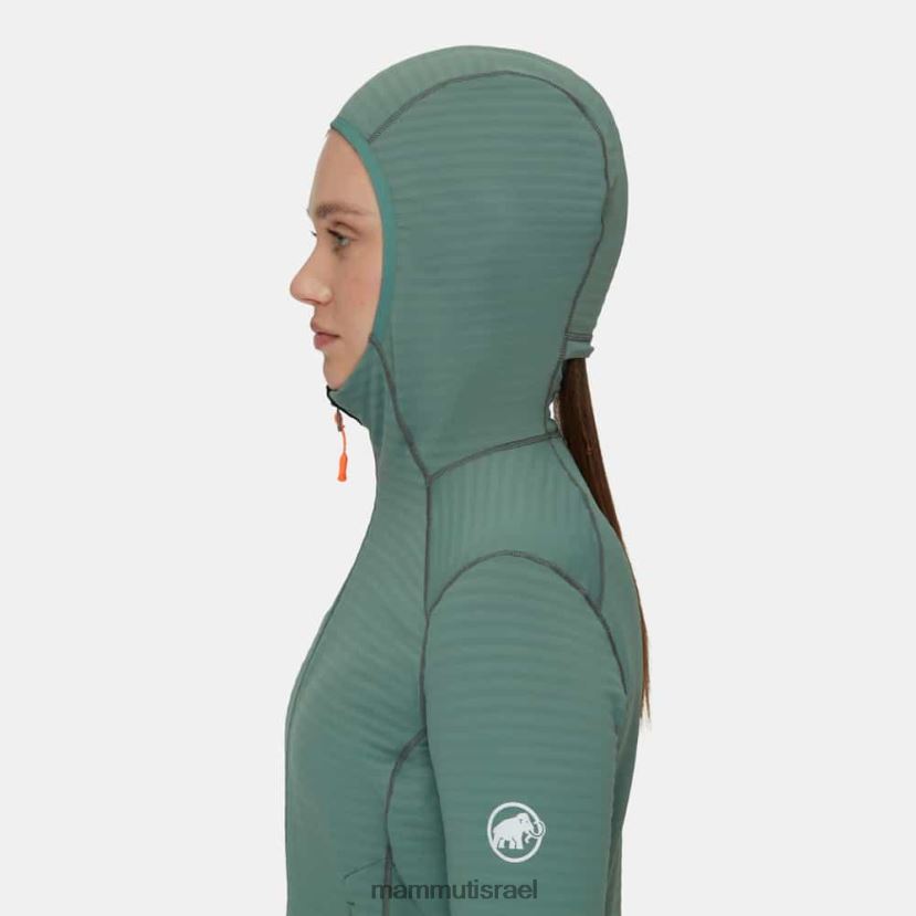 Mammut נשים ז'קט קפוצ'ון של taiss light ml TV0220986 הַלבָּשָׁה ירקן כהה-שחור