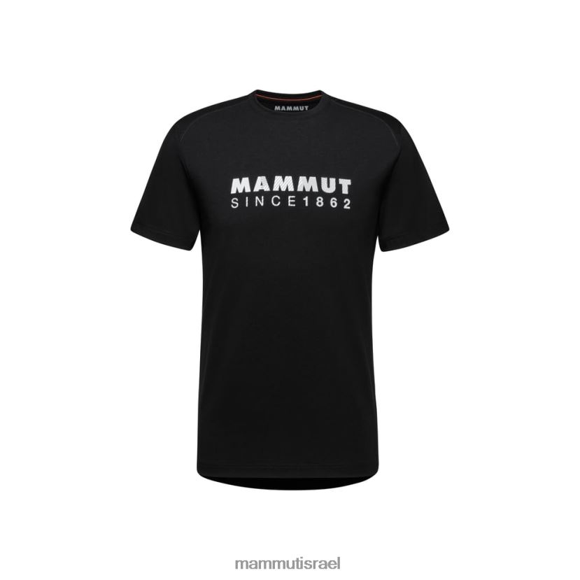 Mammut גברים לוגו של חולצת טריקו של trovat TV0220148 הַלבָּשָׁה שָׁחוֹר