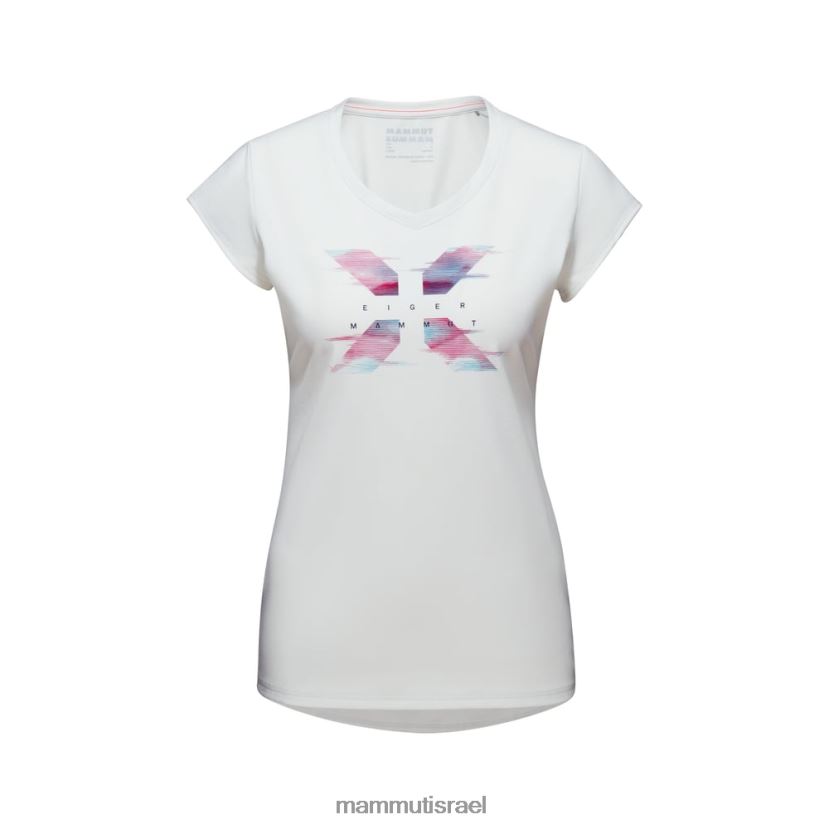 Mammut נשים trovat חולצת טריקו קלה דהייה TV0220248 הַלבָּשָׁה צבע קרם