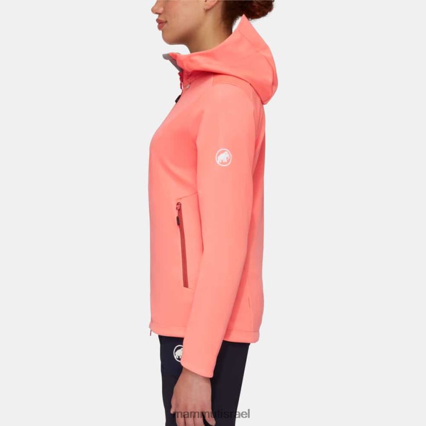 Mammut נשים ז'קט עם קפוצ'ון אולטימטיבי vii so TV0220739 הַלבָּשָׁה סלמון