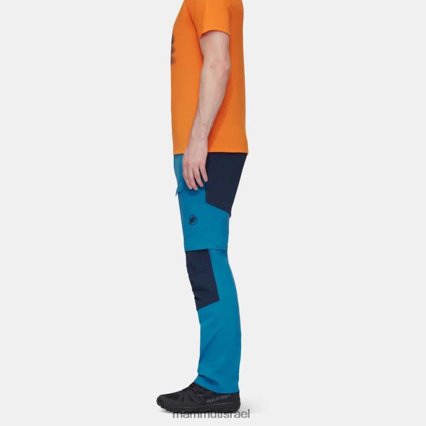 Mammut גברים מכנסי רוכסן היברידיים של zinal TV02201103 הַלבָּשָׁה ימית קרח עמוקה