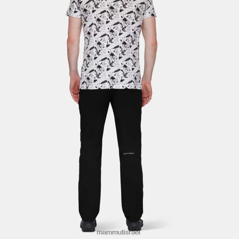 Mammut גברים מכנסיים היברידיים של zinal TV0220970 הַלבָּשָׁה שָׁחוֹר